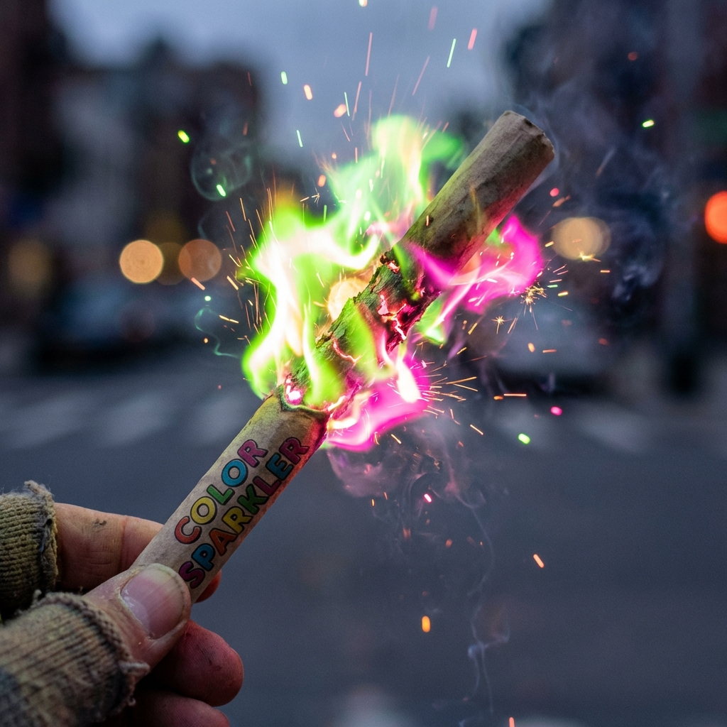 Bunga Api Besi Warna Warni