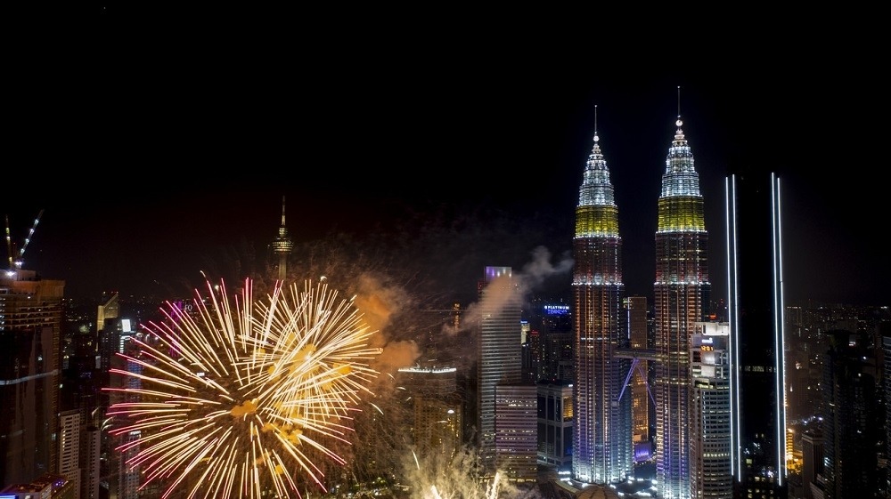 Pertunjukan Bunga Api Tahun Baru KLCC