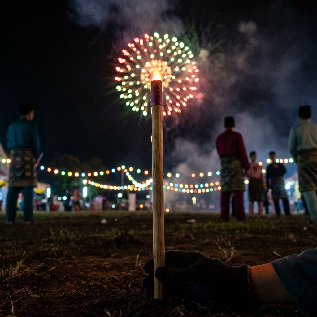 Bunga Api Roman Candle Raya